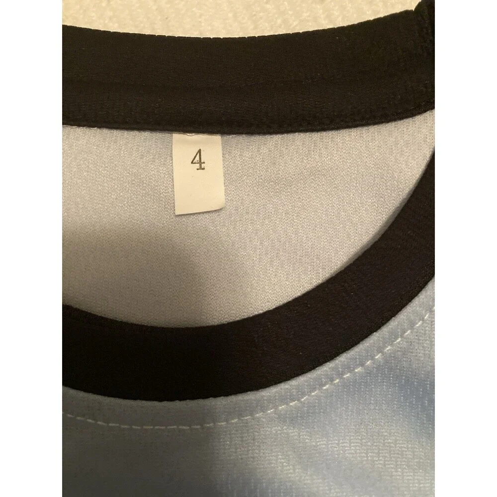 Argentina Kids shorts and top soccer #10 size 4 NEW - Picture 5 of 8
